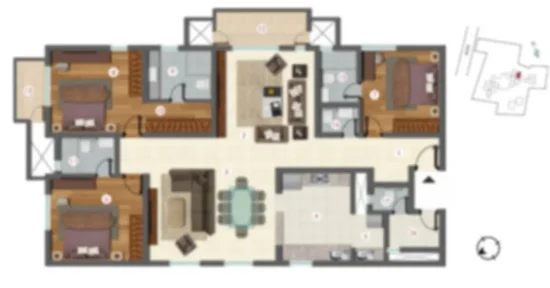 Century Regalia 3 BHK floor plan Century Regalia 3 BHK apartment floor plan by Century Real Estate located at Domlur, Indiranagar, Bangalore Karnataka
