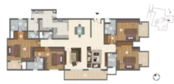 Century Regalia 4 BHK floor plan Century Regalia 4 BHK apartment floor plan by Century Real Estate located at Domlur, Indiranagar, Bangalore Karnataka
